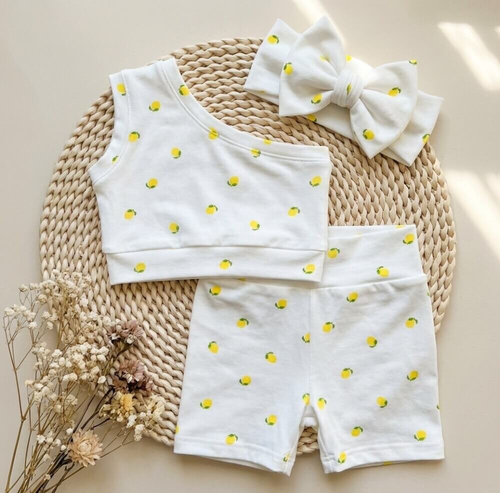 Σετ παιδικό με λεμονάκια – Διαθέσιμο και ξεχωριστά